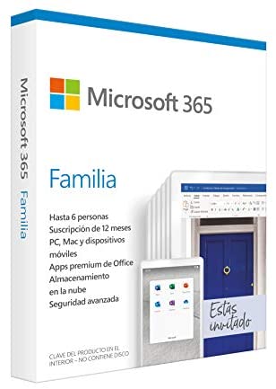 Microsoft 365 Familia| 6 Usuarios | Suscripción licencia 1 año